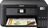 Epson EcoTank ET-2850 3-in-1 Tintenstrahl Multifunktionsgerät (Kopierer, Scanner, Drucker, DIN A4, Duplex, WiFi, Display, USB 2.0), großer Tintentank, hohe Reichweite, niedrige Seitenkosten, schw