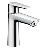 hansgrohe Wasserhahn Talis E wassersparende Armatur (mit hohem Auslauf und Zugstangen Ablauf) C