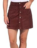ONLY Damen Onlamazing Hw Corduroy Skirt Pnt Noos Rock, Braun (Coffee Bean Coffee Bean), 38 (Herstellergröße: M)