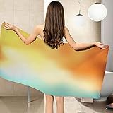 JKRFV Strandtuch Farbmuster schnell trocknende leichte Körperbadehandtücher, duschstranddecke sandfreies Handtuch perfekt für Strand Schwimmen 90 x 180