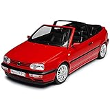 Volkwagen Golf III Cabriolet Rot 1991-1998 mit Zeitschrift Nr 37 1/43 DeAgostini Modell Auto mit individiuellem Wunschk