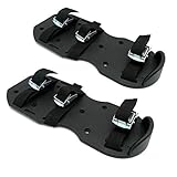 Fltaheroo Spiked Schuhe für Epoxy Bodenbeschichtung Installation 3/4 Zoll Ersatz Spikes Verstellbare 8 Riemen Universalgröße - Schw