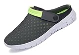 SAGUARO Herren Damen Clogs Pantoletten Sommer Strand Pantoffeln Mesh Schlappen Garten Schuhe Arbeitsschuhe, 40 EU, Grü