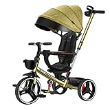 Gute Qualität Kinderwagen Buggys Klapp Kinderauto Leichte Stoßdämpfer Kind Fahrrad Kinderwagen Baby Kinderwagen Baby Baby Standardkinderwagen (Color : Yellow)