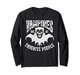 Vampire sind meine Lieblingsmenschen Happy Halloween Shirt Lang