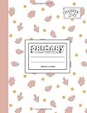 Primary Composition Notebook & Journal: Grades K-2: 100 Page Creative Writing Tablet for Kindergarten, First & Second Grade to Learn to Draw & Write: Yellow Autumn Leaves Cover 247