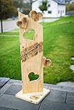 Holz Deko Schild geflammt Herzlich Willkommen NR2 Tü