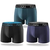 Fullluwaa Boxershorts Herren 3er Pack Retroshorts Männer Trunks Unterhosen Unterwäsche Baumwolle S, M, L, XL, XXL, XXXL