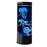 16-farbige Qualle LED Lava Light, Aquarium Light, Farbveränderung Licht Qualle Aquarium Mood Light, Children's Room Home O