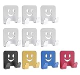 BERTRONIC BC550 Aluminium Universalhaken| Selbstklebend, belastbar bis 10kg | Handtuch- & Wandhaken, Bademantel- Kleiderhaken | Handyhalter | Mehrzweck- Klebehaken für Küche, Bad & Glatte Ob