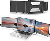 Tragbarer Monitor für Laptop, Monitor Extender für Laptop Bildschirm - Kompatibel mit den Meisten 13'-17' Mac, Windows und Chrome Laptops HDMI/1080p - Plug and Play (Dreifacher-Bildschirm)