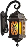 Außenwandleuchte Traditionelle Wandleuchte Retro European Outdoor Wandleuchte Wasserdicht feuchtigkeitsfest Balkon Wand-Laterne-Garten Villa Landschaft Light Corridor Aisle Front Porch L