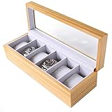 Case Elegance Edle Uhrenbox für 6 Uhren mit G
