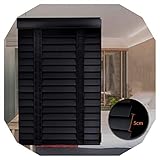 ZXD Holz Plissee Faltrollo, Horizontales Verdunkelungsfenster Zuhause Büro Mit 5cm Breite Verschlüsselung Lamellen Fenster Halterungen (Color : A, Size : 80x160CM)