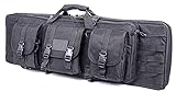 Double Rifle Bag Case, Gewehrfutteral Langwaffen, Double Rifle Bag Aufbewahrung Einzelner Gewehre, 600D Oxford Stoff, Wasserdichtem Stoff, Tragbare Waffentasche Zum Angeln, Jagen, Schießsport 120