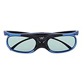 Cicony 3D DLP Link Brille, wiederaufladbare 144Hz Active Shutter Brille für alle 3D DLP-Link Projektoren - Acer, ViewSonic, BenQ Vivitek, Optoma, Panasonic, Dell, Viewsonic(Blue)