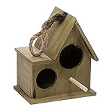 Vogelkäfig käfig Outdoor Holz Vogelhaus Nest Warme Zucht Box Garten Heimtextilien (braun) Zimmervoliere (Color : Bronze, Größe : M)