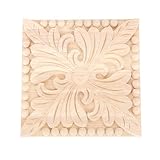 Gaodpz 2 stücke Unlackierte Natürliche Eiche Holz Geschnitzte Applique Holzschnitzel Corner Onlay Decal Schrank Rahmen Tür Handwerk Wohnkultur 6/8/10/12 / 15 cm (Farbe : 12cm)