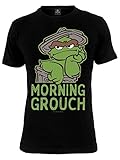 Sesamstraße Oscar - Morning Crouch T-Shirt schwarz XXL