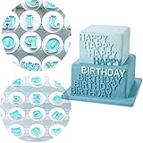 GIVBRO Kuchenausstecher-Werkzeug-Set, Fondantform, Ausstechform, Stempel, Zuckerguss, Sugarcraft-Kits für Sirup, Kekse, Dekoration, Großbuchstab