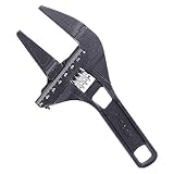 MagiDeal 8'Handwerkzeugschlüssel Wasserrohr-Handwerkzeug Universal-Aluminiumlegierung Klare Skala Badezimmer-Reparaturwerkzeug für, Skaliertes Schräg