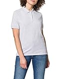 Tommy Jeans Damen TJW Slim Polo Polohemd, Silbergrau Htr, S