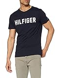 Tommy Hilfiger Herren Cn Ss Tee Hilfiger Hemd, Wüstenhimmel, S