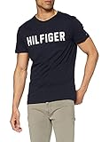 Tommy Hilfiger Herren Cn Ss Tee Hilfiger Hemd, Desert Sky, XL