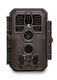 GardePro E5 Wildkamera 24MP 1296P Nachtsichtbereich Bis 30m Wildkamera mit Bewegungsmelder Nachtsicht 0,1S Schnelle Trigger, No Glow 940nm IR LEDs, IP66 Wasserdicht , Brow