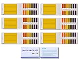 pH Teststreifen,480 Blatt Testpapier Universal pH-Wert-Bereich 1-14 pH Streifen pool Lackmuspapier zum Testen von Bodenwasser Speichel Urin Wasser Futter Aquarium Aquarien T