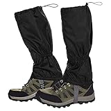 NATUCE Outdoor Gamaschen,wasserdichte Einstellbare Gamaschen Atmungsaktive Beinschutz Gaiter für Outdoor-Hosen zum Wandern, Klettern,Trekking, Schneew