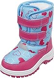 Playshoes Jungen Unisex Kinder Girls Snow Boots Velcro Hearts Schneestiefel, Türkis (Türkis 15), 22/23 EU