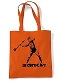 Banksy Javelin Thrower Tragetasche/Schultertasche Gr. Einheitsgröße, Orang