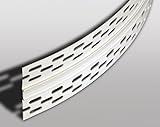Trockenbauprofile Bewegungsfugenprofil für den Trockenbau, 25 Meter, PVC weiß Weiß 2500