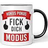 JUNIWORDS Tasse, Hokus Pokus fick Dich Modus, Wähle Farbe, Schw