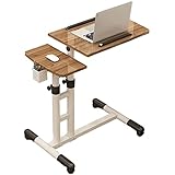 Computer-Hubtisch Mobile Stand-Up-Schreibtisch, stehender Schreibtisch einstellbar Höhenschreibtisch-Riser, 180 ° Kippkupplung Computerschreibtisch mit der Verriegelung Universal-Rad und S