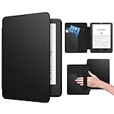 Dadanism Hülle Kompatibel mit 6,8'' Amazon Kindle Paperwhite 11th Generation 2021 Modell, Dünne und Leichte Schutzhülle Tasche Smart Case mit Auto Wake/Sleep Function, Schw