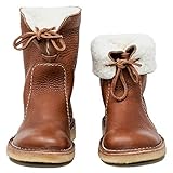 Buno Buttery-Soft Wool Lining Boots for Women, Buttery-Soft Wool Lining Ladies Boots, 2022 New Non-Slip Fashion Flat Outdoor Walking Winter Warm Snow Boots (Brown,37)