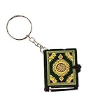 Verlike Unisex Mini Koran Arabisch Anhänger Schlüsselanhänger Tasche Auto Hängende Schlüsselanhänger Auto Schlüsselhalter Grü