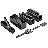 Sushi Maker Kit, AGPTEK 11 tlg Komplett Sushi Making Kit, 5 Formen DIY Selber Sushi Machen Set mit hochwertigem Sushi Messer, Perfekt für Sushi DIY auch als Geschenk - 'MEHRWEG'