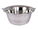 troph-e-shop Ungarischer Gulaschkessel Topf Edelstahl Hordentopf Servierkessel Suppentopf 30 L