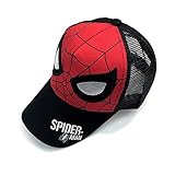 TCWDX Spider-Man Einstellbarer Cap Marvel Comics Schirmmütze The Amazing Spiderman Head Logo Snapback Mütze Baseball Kappe Mütze Hut für Kinder, Jungen und M?