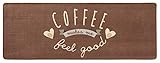 Hanse Home Küchenläufer Coffee Makes Me Feel Good Braun, 67x180