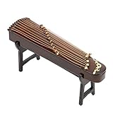 Biitfuu Miniatur chinesische Zither Modell Holz Musikinstrument Modell Desktop-Dekoration Geschenk Guzheng Modell Guzheng Modell Dekoration(10cm)
