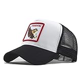 DOLDOA Hut Damen Sommer,Unisex Outdoor Baumwolle Hochwertige Tier Bestickte Baseball Caps Einstellbar (Braun)