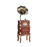 YAMMY Plattenspieler, Hi-Fi & Home-Plattenspieler, Holz-Plattenspieler, Bluetooth-Phonograph mit eingebauten Stereo-Lautsprechern, CD/Kassette P (Phonograph)