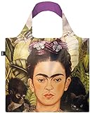 LOQI FRIDA KAHLO Self Portrait with Hummingbird and Thorn Necklace Recycled Bag