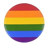 TRIXES Regenbogen-Pin Rainbow Anstecknadel LGBT Support Peace Gay Pride Diversity Ab