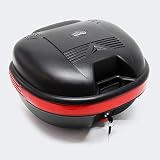 Top Case 31L matt schwarz Koffer für Roller, Motorrad oder Quad, Helmkoffer Motorradk
