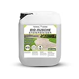 TerraDomi 5 Liter BIO Rusche für 250m², biologisches Reinigungsmittel für Außenanlagen, bienen- & haustierfreundlich und biologisch abbaubar, natürliche Inhaltsstoffe, Steinreinger für Weg